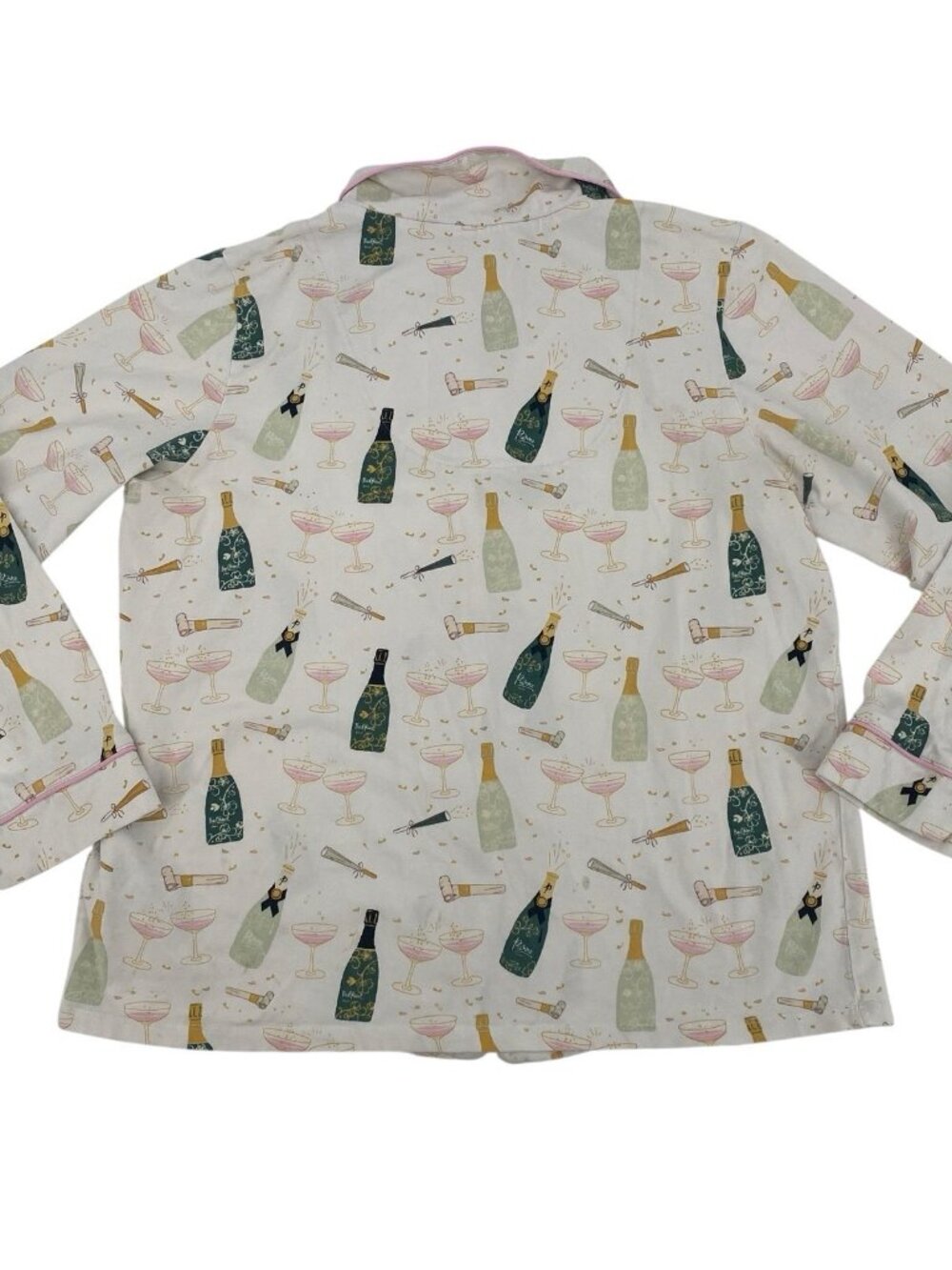 Bed Head Pajamas Size M Cotton Long Sleeve Cheers Celebration - Picture 3 of 16